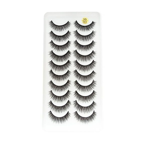 10Pairs False Eyelashes 3D Flfy Eyelash Extensions Eyelashes Y7Y7 Fast W6J2