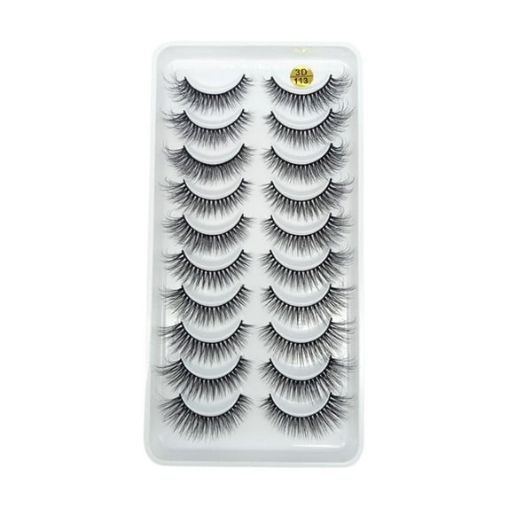 10Pairs False Eyelashes 3D Flfy Eyelash Extensions Eyelashes Y7Y7 Fast Z8M2