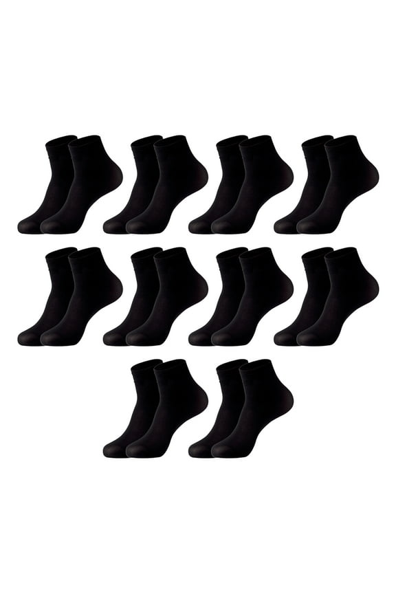 10Pairs Women Men Disposable Solid Color Thick Silk Socks for Ice Rink Foot Bath