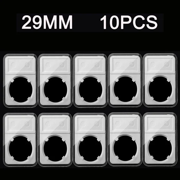 10Pc 1.14 Inch 29Mm Coin Slab Holders For Us Large Cent Display Storage Box Case
