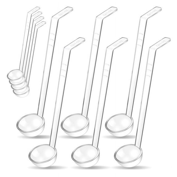 10Pc 1.2Oz Small Ladle Plastic Ladle for Serving Dressings Punch Bowl