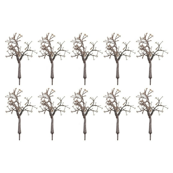 10Pc 12Cm Model Trees Landscape Model Bare Tree Trunk Diy 3D Landscape Artificial Miniature Tree Model For Railway Train Layout