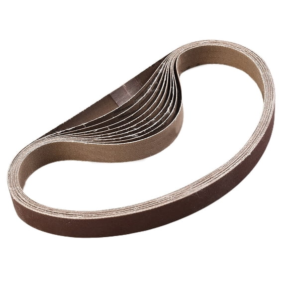 10Pc 15*452Mm Sanding Belt 60-600-Grit for M10 Sander Adapter Polishing Machine 600