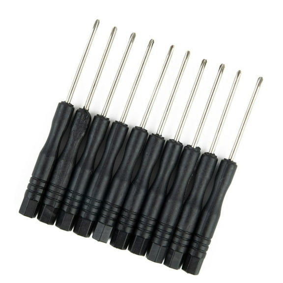 10Pc 3.22Inch Small Mini Screwdriver Repair Tool Slotted Cross Screwdrivers 2Mm Cross Screwdrivers