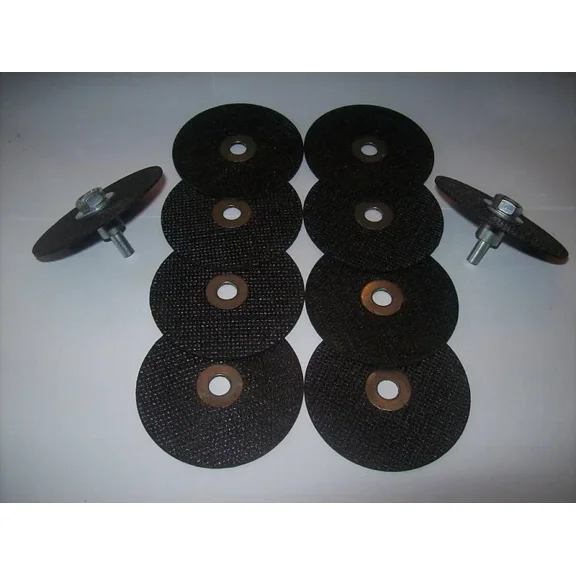 10Pc 3" Cut-Off Wheel Discs And 2 Mandrels Neiko Usa