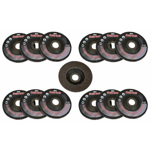 10Pc 40 Grit Flap Sanding Grinding Disc 4 1/2 X 7/8 Aluminum Oxide A/O New