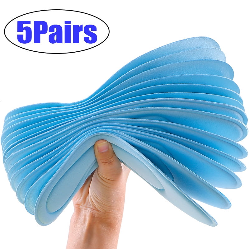 10Pc=5Pair Memory Foam Insoles for Shoes Cushion Men Women Massage ...