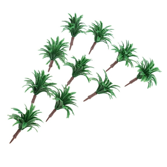 10Pc .5cm Green Models Tree 1/150 Scale for Train Railroad Landscape N