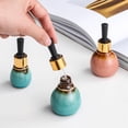 thumbnail image 1 of 10Pc Ceramic Essential Oil Dropper Bottle Aromatherapy Diffuser Reusable Storage Jar Multiple Colors To Choose From Travel Suit, 1 of 6