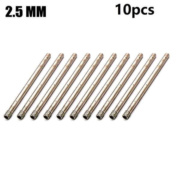 10Pc Grinding Burr Drill Bits 0.8-4mm for Glass Tile and Metal Engraving
