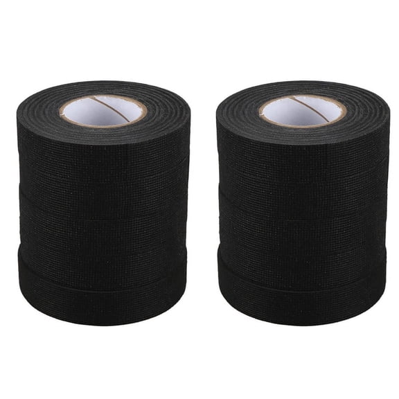 10Pc Heat- Wiring Harness Tape Looms Wiring Harness Cloth Fabric Tape Adhesive Cable Protection 19mm x 15M