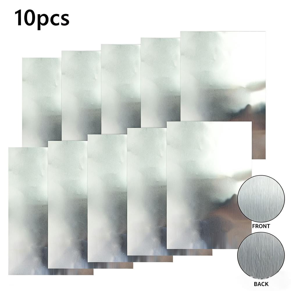 10Pc Metal Embossing Foil Sheets - Gold & Silver Aluminum Crafting Tin ...