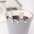 thumbnail image 1 of 10Pc Stainless Steel Cat Coffee Spoons Mini Cute Cat Modeling Teaspoon Ice Cream Dessert Spoon Kitchen Tableware Gadgets, 1 of 6