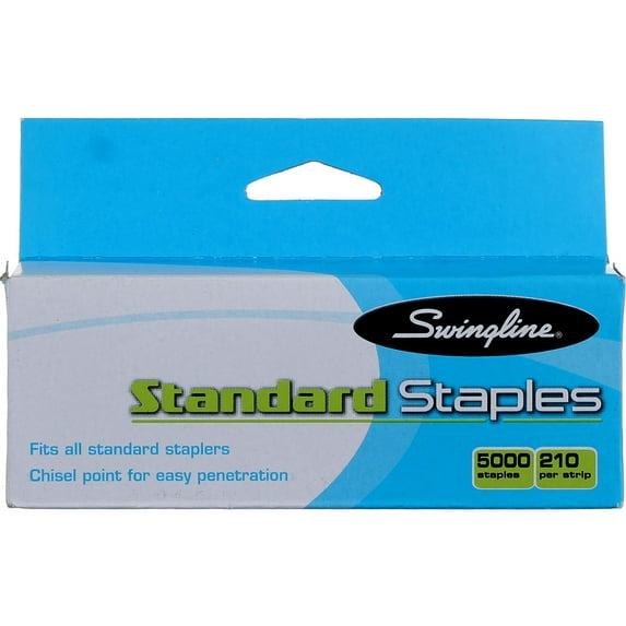 Swingline Standard Staples, 5000 Ct (10 pack)