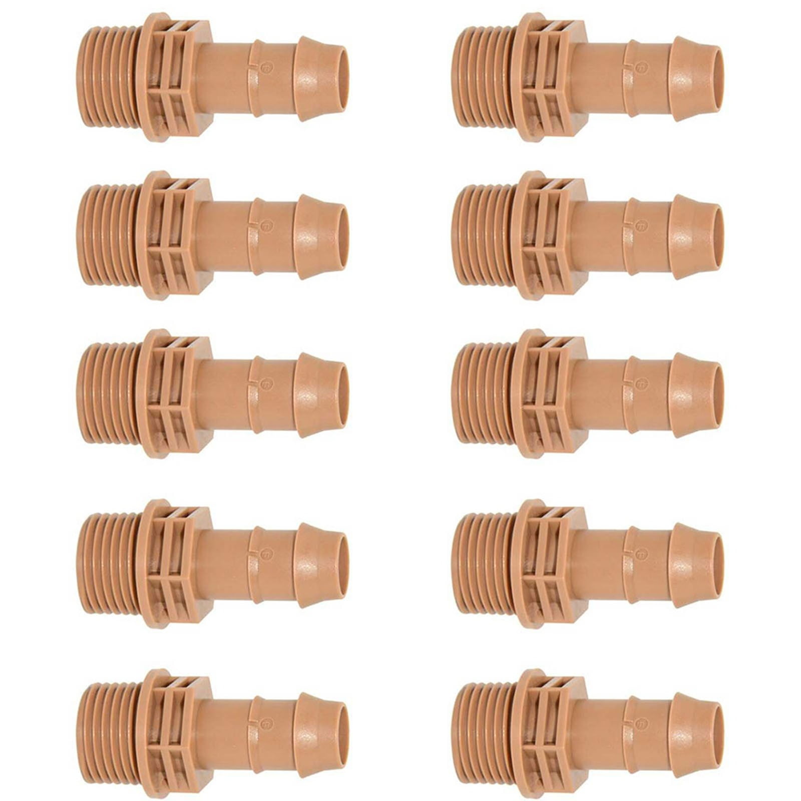 10pcs 1/2”3/4”Coupling Drip Irrigation Fittings Barbed Drip Coupler