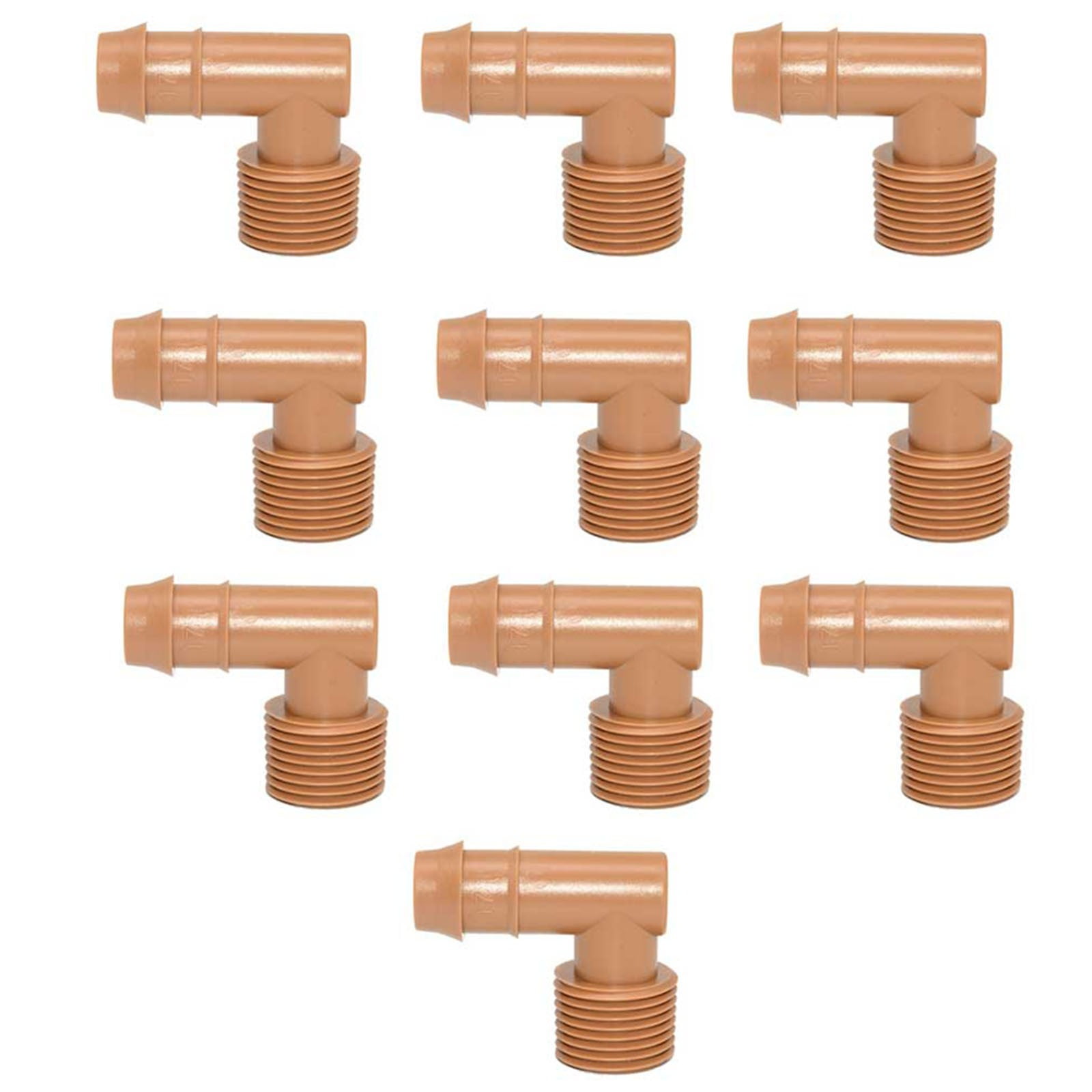 10Pcs 1/2” 3/4” Coupling Drip Irrigation Fittings Barbed Drip Coupler