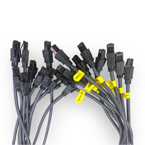 10Pcs 1.2m 24AWG Ultra Soft CAT6 Gigabit Oxygen-free Copper Engineering Ethernet Cables For Rental LED Screen Display TV