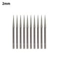 10Pcs 14mm Diamond Grinding Head Burr Grinding Bit Point D Needle