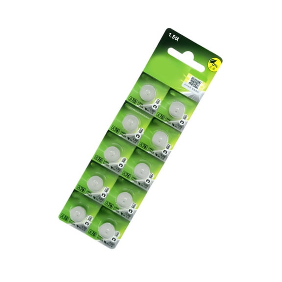 10Pcs 1.5V AG13 Alkaline Coin Cell LR44 A76 357 357A LR1154 SR1154 SR44 GP76 Button Batteries For Watch Toy