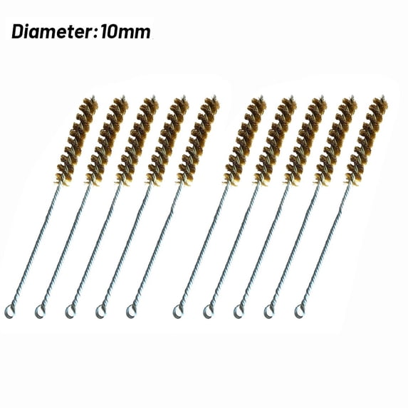 Thread Cleaner Comb 10Pcs 10/15/20/25/30mm Stainless Steel Cylinder Wire Tube Pipe Cleaning ...