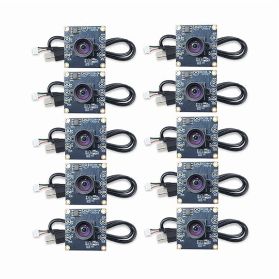 10Pcs 100 Degree Camera Module 1MP OV9732 1280x720 USB Free Driver Manual Focus with 3 Meter Cable for WinXP/7/8/10,As Shown