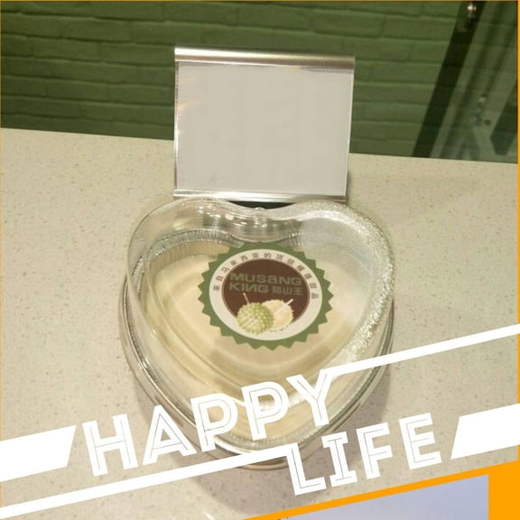 10Pcs 100Ml Heart Shaped Aluminum Foil Cake Mousse Cup With Lids Baking Pans Purple YIWEI