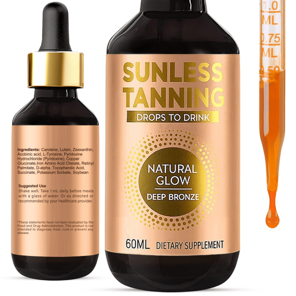 Zenlifer-Sunless-Tanning-Drops-To-Dr-ink, Drink-able-Sunless-Tanning-Drops, 60ML