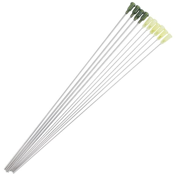 10Pcs 10inch Blunt Tip Dispensing Needles with Luer Lock 14/20 Gauge Stainless Steel Long Needles