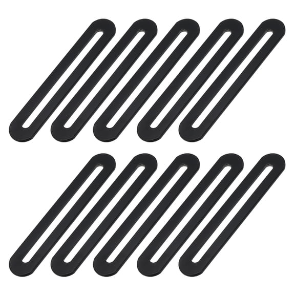 10Pcs 110mm x 20mm Adjustable Flat Mending Plate with Slot, Black
