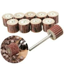 10Pcs 12Mm Flap Wheel Sandpaper Sanding Disc for Rotary Tool 80-600 Grit 240#