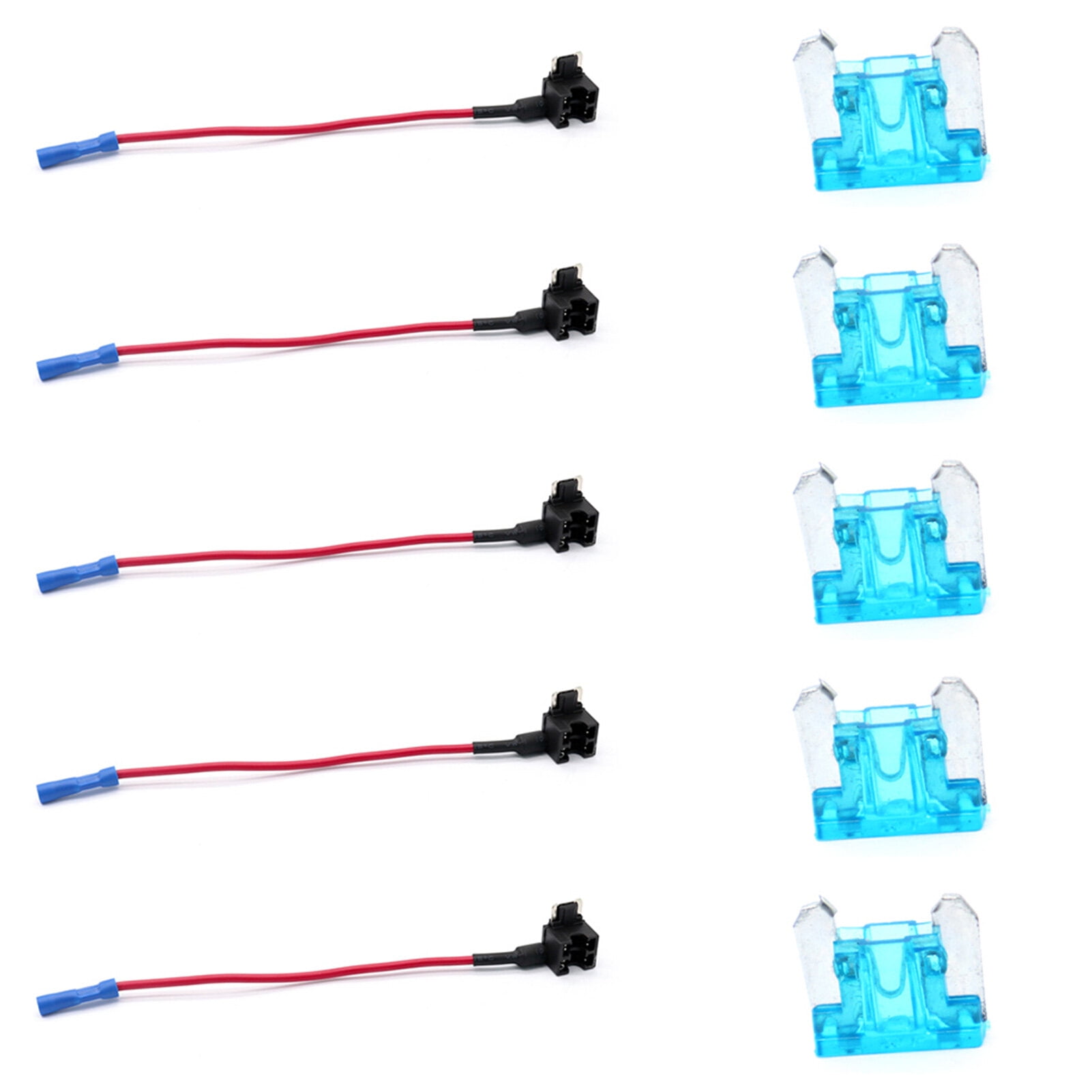 10Pcs 12V Car Addacircuit Low Profile Mini Fuse Tap Adapter Mini