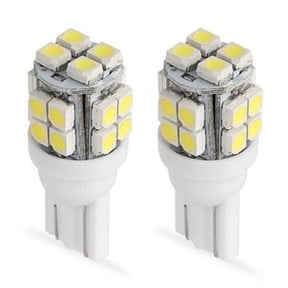 10Pcs 12V T10 LED Light Bulb Wedge Base Interior Dome Map LED Lights License Plate Trunk Side Positioning Lights 6000K White