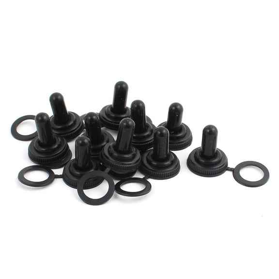 10Pcs 12mm Thread Waterproof Toggle Switch Boot Rubber Cover Cap Protector