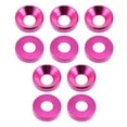 thumbnail image 1 of 10Pcs 12mm x 5mm x 3.2mm Aluminum Alloy Countersunk Washer Pink for Screw Bolt, 1 of 3
