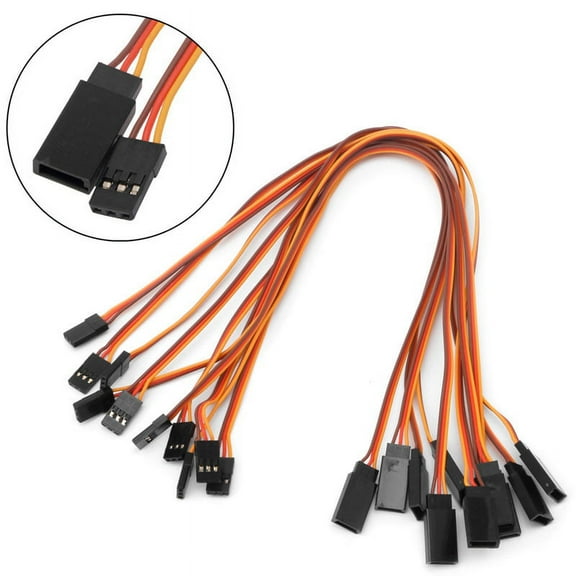 10Pcs 150mm Servo Extension Wire Lead Cable For RC Futaba JR 15cm Male to Female