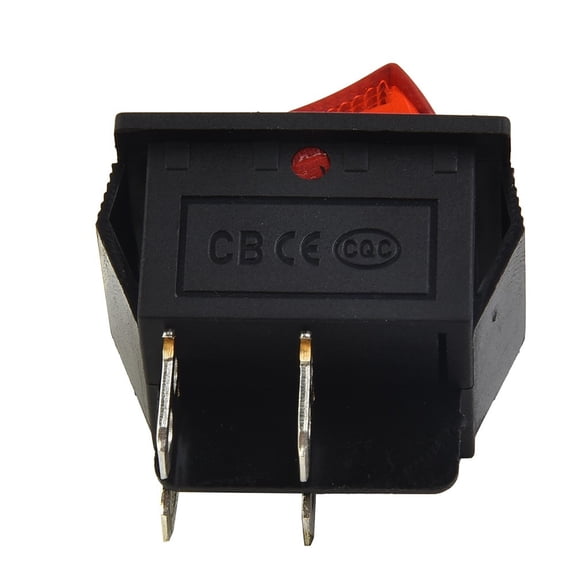 10Pcs 15A/250V 20A/125V Ac Red Light 4-Pins On/Off Rocker Electric Boat Switches Fangkenuo