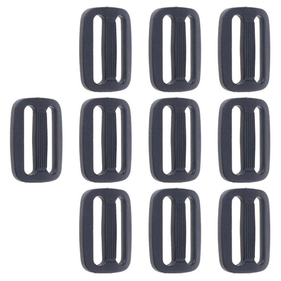 10Pcs 16/20/25mm Plastic Tri-Glide Slide Buckle Adjustable Webbing Triglides Sliplock Slider Buttons for Belt Backpack Bags Parts Accessories