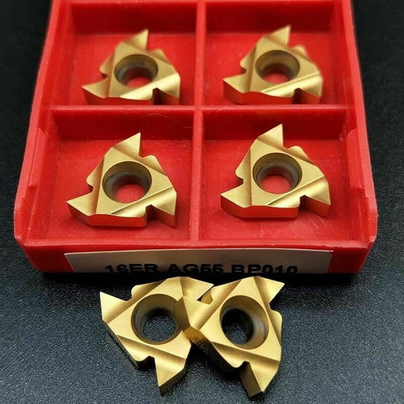 10Pcs 16Er 3/8 Ag55 Cnc Carbide Inserts Inner Threading Inserts For Ser