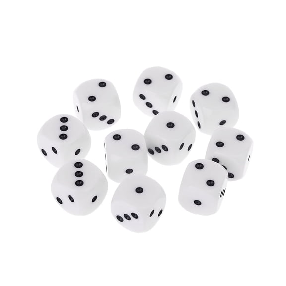 10Pcs 16mm D3 Six Sided Dices Beads For Dungeons & Dragon RPG Poly Desktop f