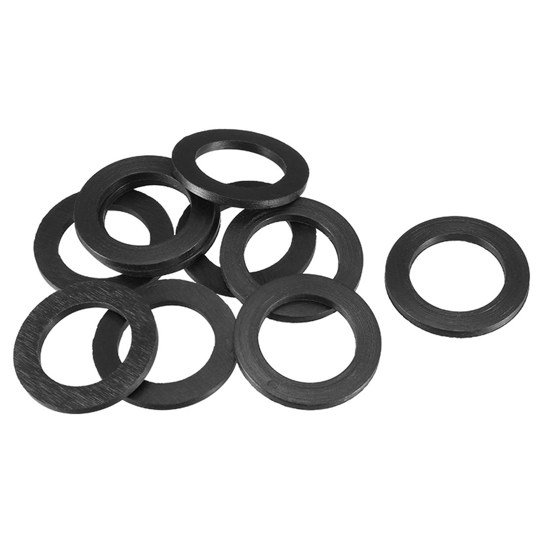 10Pcs 16mm x 24mm x 2mm Rubber Oil Sealing ORings Washer Gasket Black