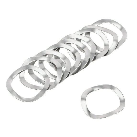 10Pcs 16mmx21mmx0.3mm 304 Stainless Steel Wave Spring Washer for Screw Bolt
