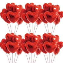 10Pcs 18 Inch Red Heart Love unch Foil Alloon Balloon , Helium Support Valentines Day Party Anniversary Balloon Decorations