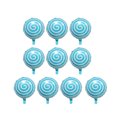 thumbnail image 1 of 10Pcs 18 Inches Lollipop Balloon Round Leakproof Multi-colors Strong Tear-resistant Scene Layout Reusable Birthday Party Aluminum Film Decorative Balloon for Indoor, 1 of 7
