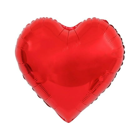 10Pcs, 18 inch, Red Foil Mylar Heart Shape Balloons Decorations Valentine's Day, Birthday, Wedding, Baby Shower, Party Decoration(Red)
