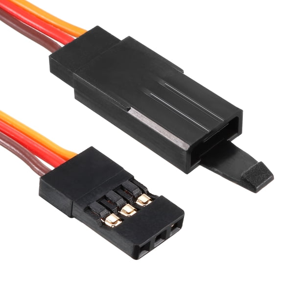 10Pcs 19.5cm/7.68" Male to Female Servo Extension Cable Cord, 26AWG 30-Cores Wire for RC Futaba JR Servo
