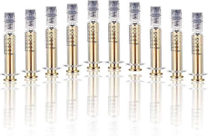 1ml Glass Syringe With Metal Plunger & 10 Gauge Blunt Tip Needle - Luer Lock For Oils & Liquids