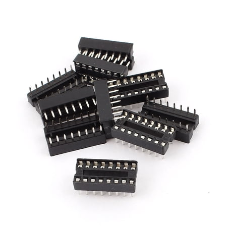 10Pcs 2.54mm Pitch 2 Row 16 Pins Soldering DIP IC Chip Socket Adaptor