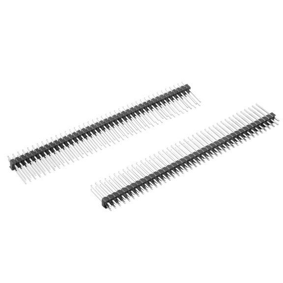 10Pcs 2.54mm Pitch 40-Pin 19mm Length 2 Row Straight Connector Pin Header Strip