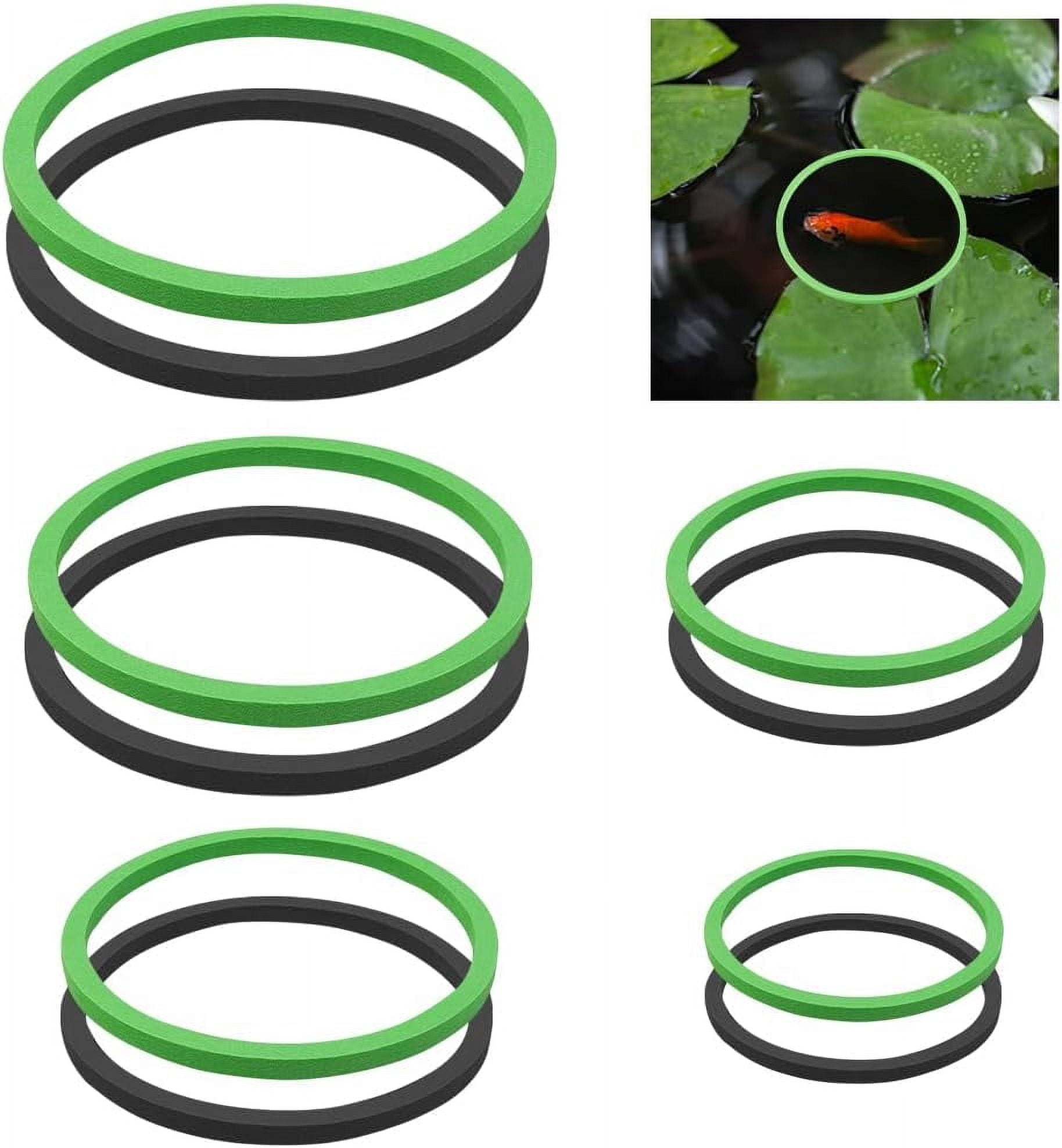 10Pcs 2 Colors Aquarium Floating Plant Rings Fish Feeding Rings Set 5 ...