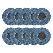 10Pcs 2 Inch Flap Discs Abrasion Resistant Smooth Grinding Stable 40/60/80/120 Grits Sanding Wheels for Angle Grinder
